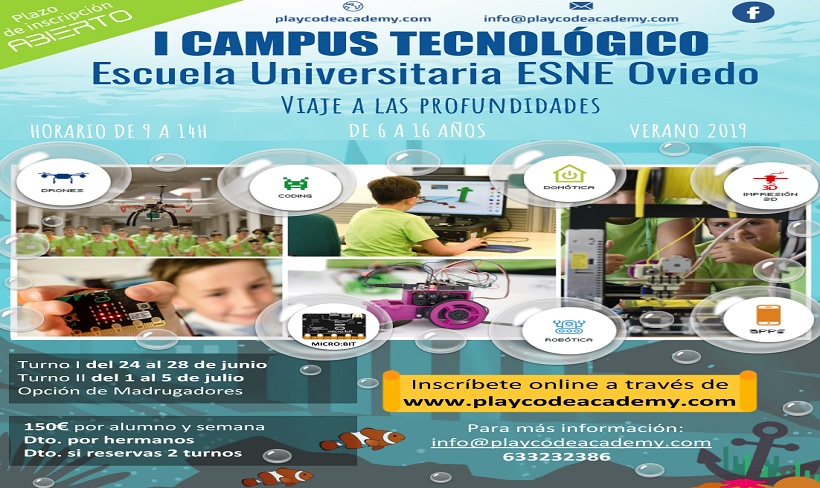 I Campus Tecnológico Escuela Universitaria ESNE Asturias “Viaje a las profundidades” I Campus Tecnológico Escuela Universitaria ESNE Asturias “Viaje a las profundidades”
