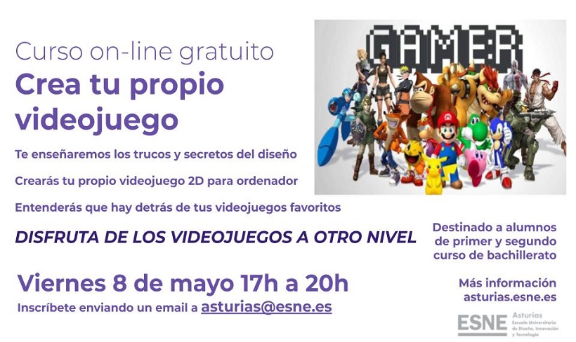 Curso On-Line Gratuito: Crea Tu Propio Videojuego Curso On-Line Gratuito: Crea Tu Propio Videojuego
