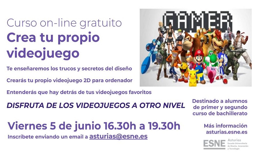 Curso On-Line Gratuito: Aprende A Crear Tu Propio Videojuego Curso On-Line Gratuito: Aprende A Crear Tu Propio Videojuego